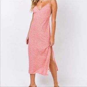 Princess Polly Pink Floral Midi Dress - Spaghetti Strap Clement Dress 6
